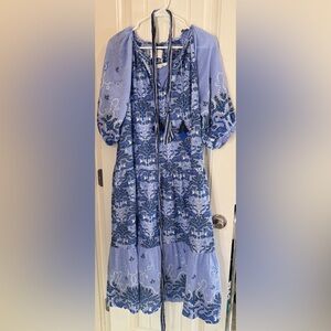 Printfresh dress silk and cotton